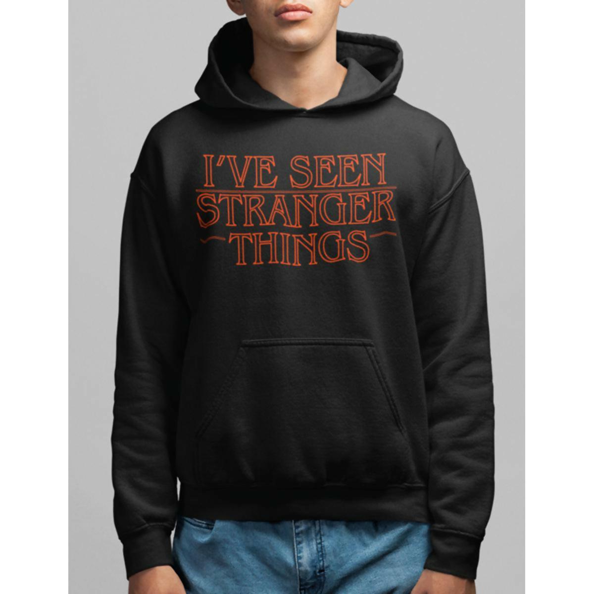 Khanani's Stranger Things pullover hooded black hoodie - ValueBox