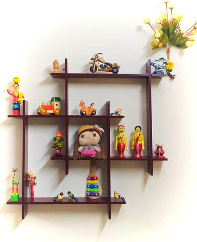 Wall Shelf Shelves for Living Room Wooden Wall Hanging Floating Design