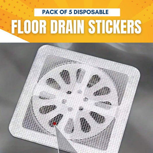 Pack of 5 Disposable Floor Drain Stickers