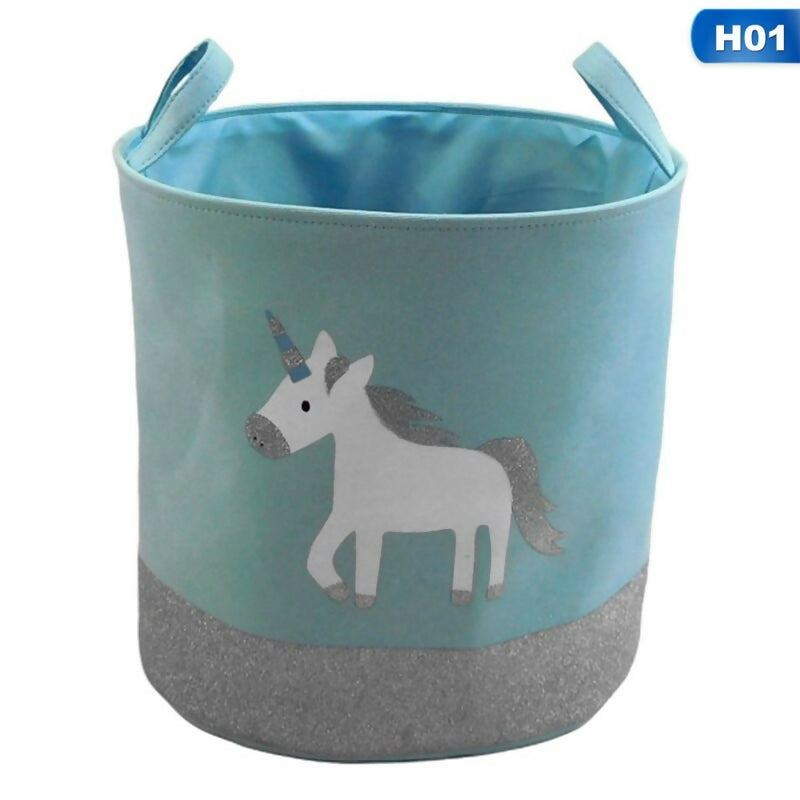 Kids-Collapsible-Laundry-Basket-Unicorn5402-Blue-Apricot-665