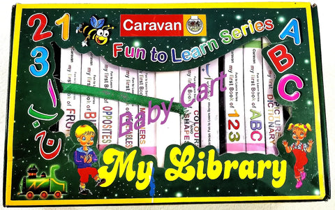 My First Learning Library 12 in 1 |Caravan |ABC |123 |ا ب ج |Early Education