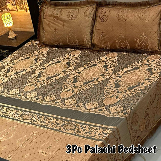 King Size Palachi Bedsheet golden