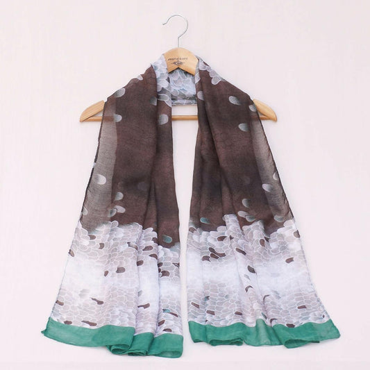 Lawn Totes Brown & Green Scarf - ValueBox