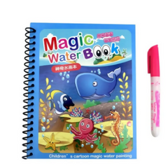 Momme Reusable Magic Water Drawing Coloring Book Kids