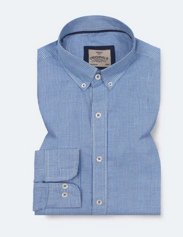 Mini Mild Blue N' White Check Shirt