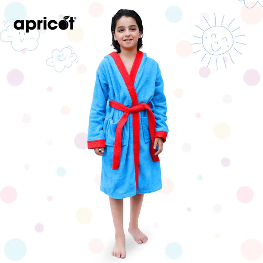 Cotton-Kid-s-Bathrobe-Blue-Over-Red-Apricot-3486