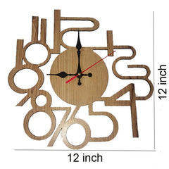 AKW latest wall clock design Wall Clock 3D Wooden Watch - ValueBox