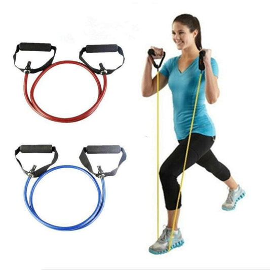 Single Portable Resistance Exercise Bands with Comfortable Handles - ValueBox
