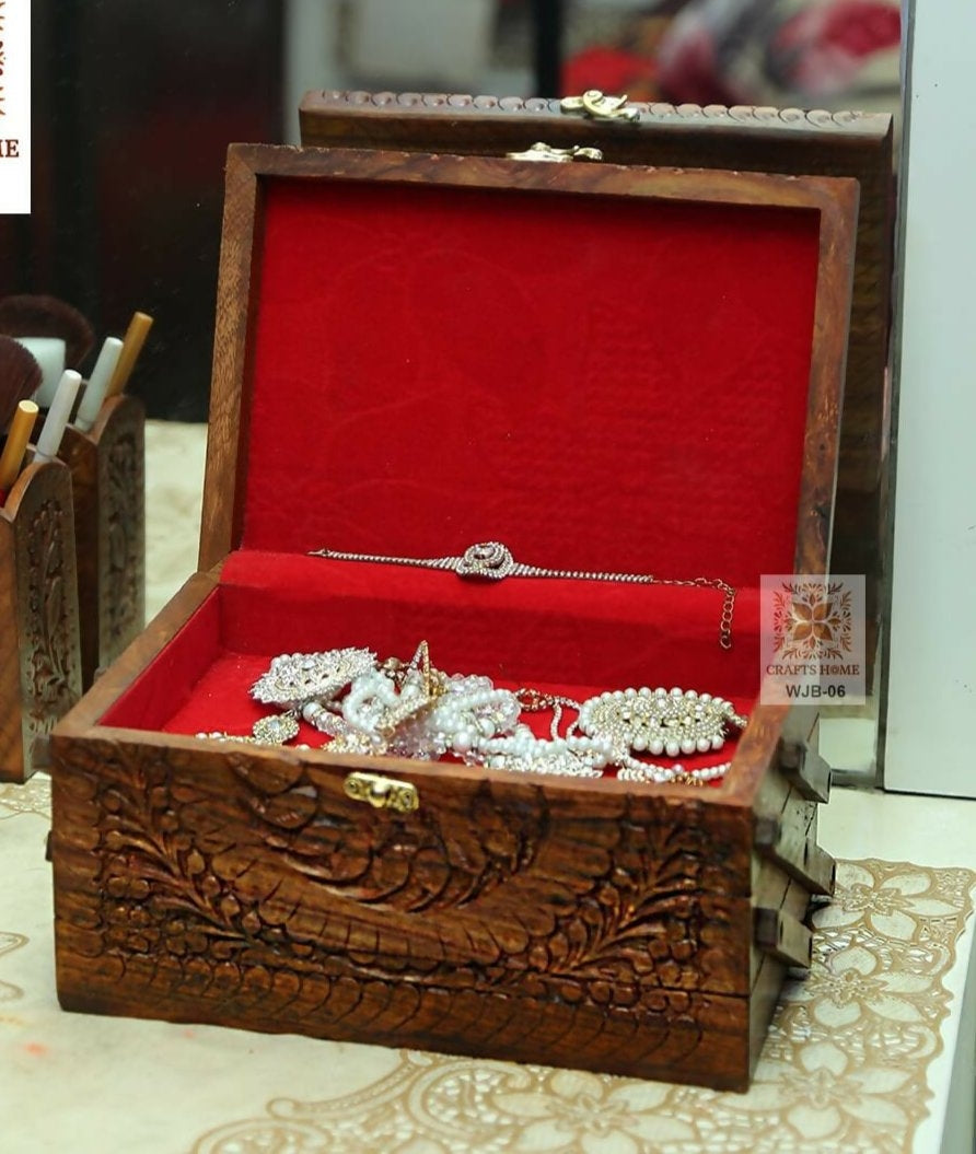 Beautiful Carved Jewelry Box 3 Portion