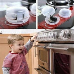 2 Pcs Child Baby Safegaurd Lock Kitchen Cooker Gas Oven Stove Knob Cover - ValueBox