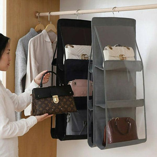 6 Pockets Double-Sided Handbags Organizer - ValueBox