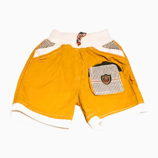 Boys Mustard Shorts