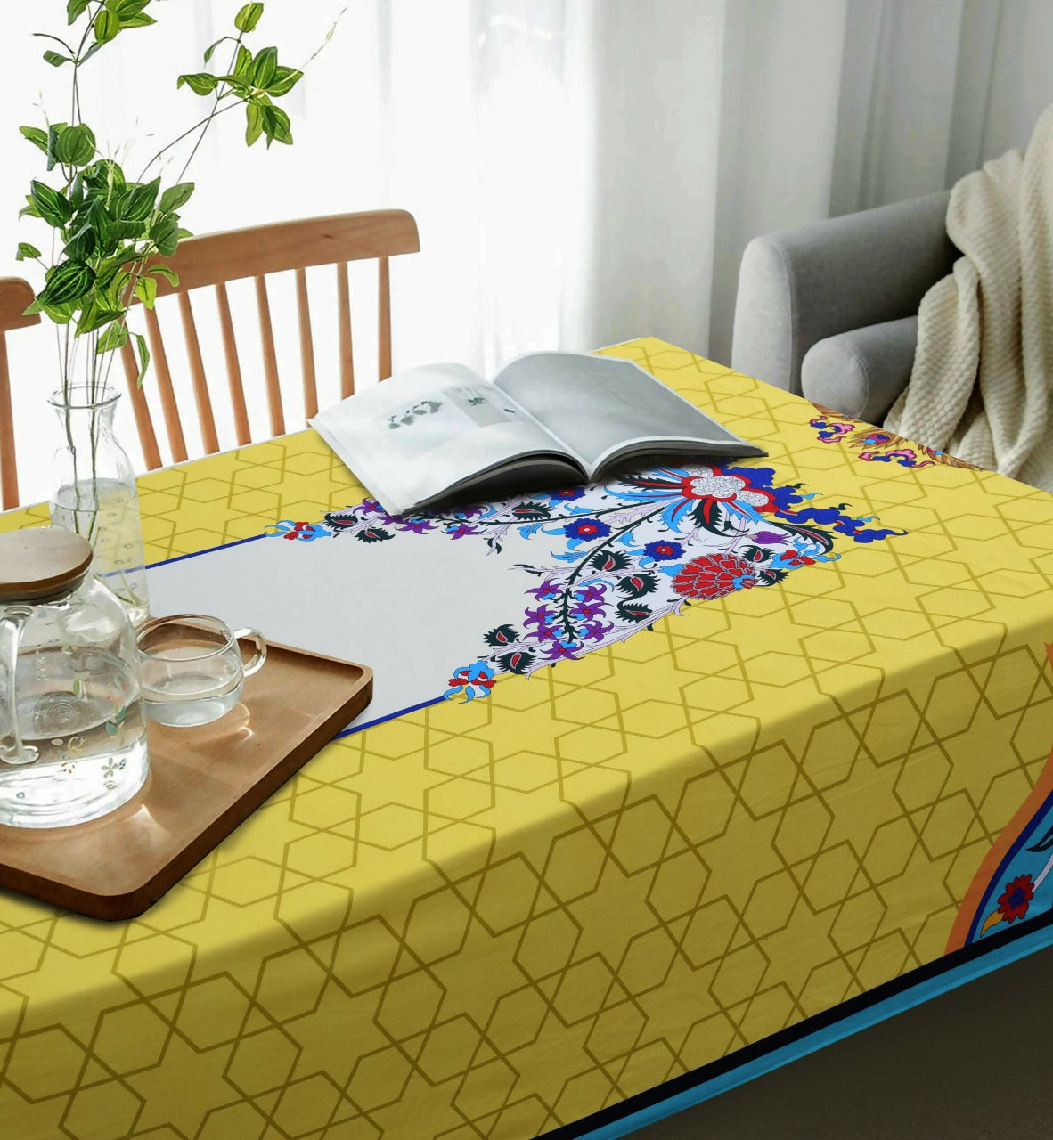 6-8-Seater-Digital-Printed-Table-Cover-TB51-Apricot-7538