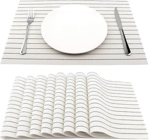 PVC-Table-Place-Mats-White-Stripes-Apricot-5523