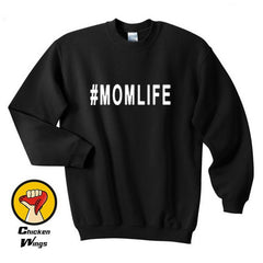 KHANANIS MOMLIFE gift for mom Top Crewneck Sweatshirt for women