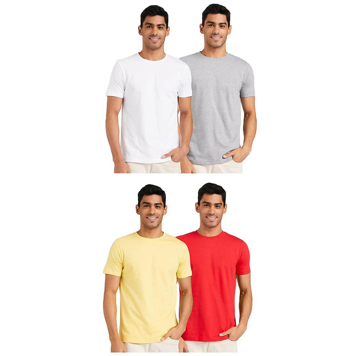 Khanani's T Shirt for men Pack of 4 multicolor summer tshirts for men - ValueBox