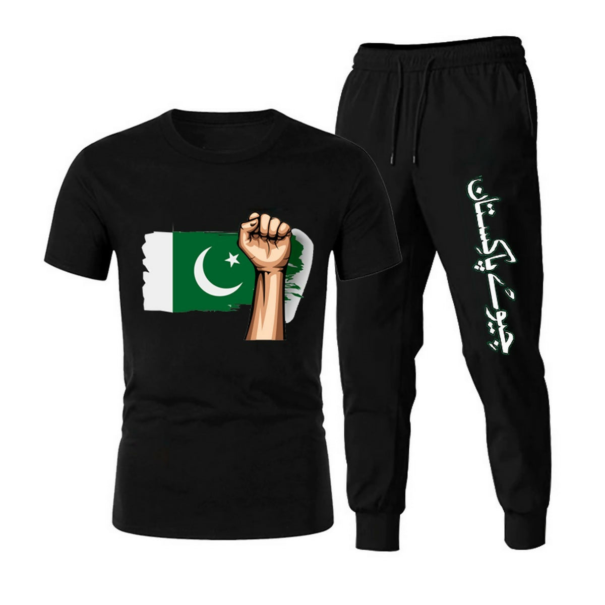 Khanani's Independence day tshirts trouser set for men and women Vol 5 - ValueBox