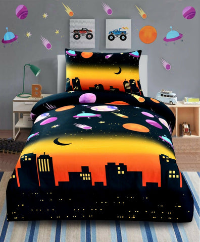 Digital-Printed-Junior-Single-Bed-Sheet-3891-Galaxy-Apricot-7187