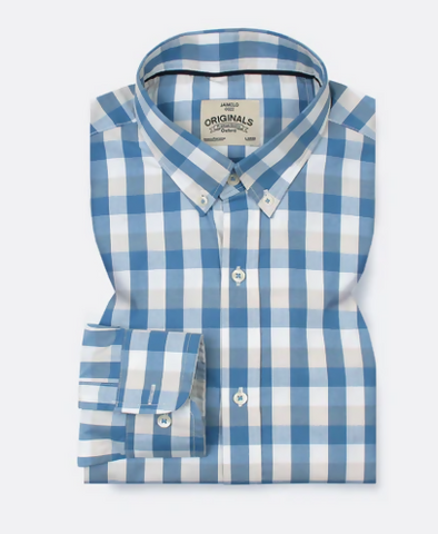 Mini Blue Box Check Shirt