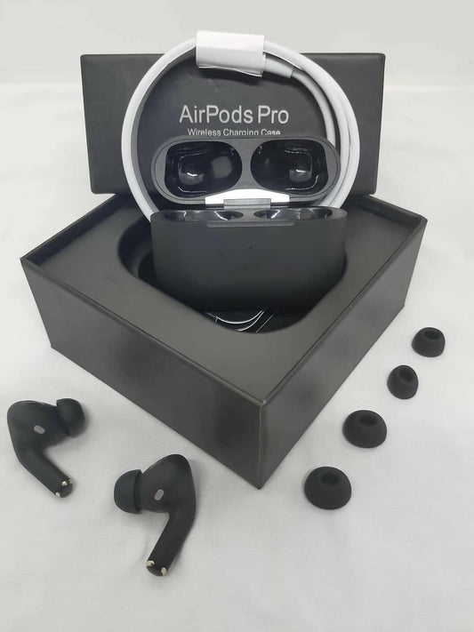 Airpods Pro 2 In Black Wireless Bluetooth Earbuds High Quality With Free Silicon Case