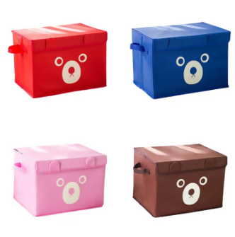 Momme Baby Diaper Bag Panda Design Folding Storage Bins Quilt Basket Kid Toys Organizer Storage Boxes Cabinet Wardrobe Storage Bags 1 Piece