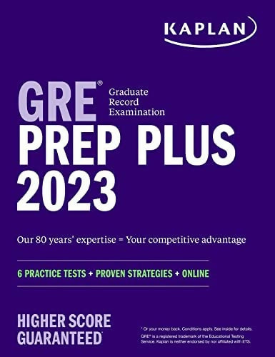 Kaplan GRE Prep Plus 2023 New Books n Books