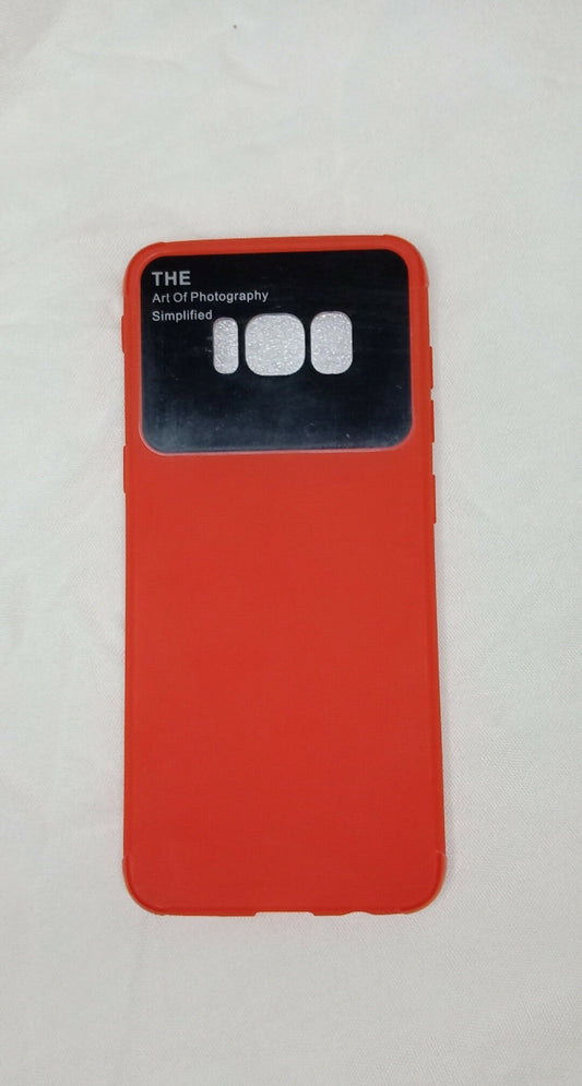 Samsung S8 Mate red and black color back cover