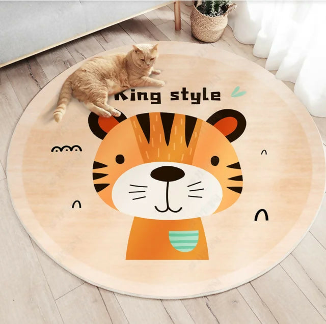 Kids Room Rug 80 CM Round(315)-Garfield