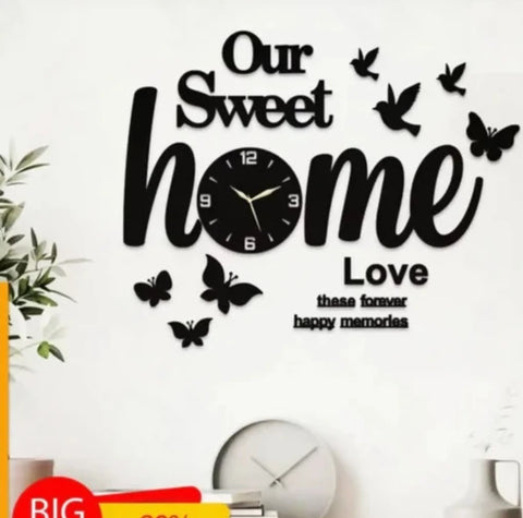 Our Sweet Home Walls Decor with Birds and Butterflies