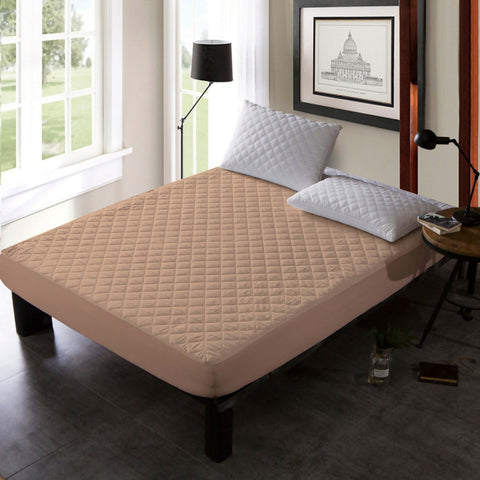 Quilted-Waterproof-Mattress-Protector-Beige-Apricot-1215