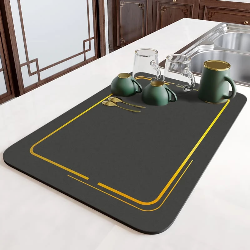 Anti-Slip-Dish-Drying-Mat-Golden-Border-5398-Apricot-2103