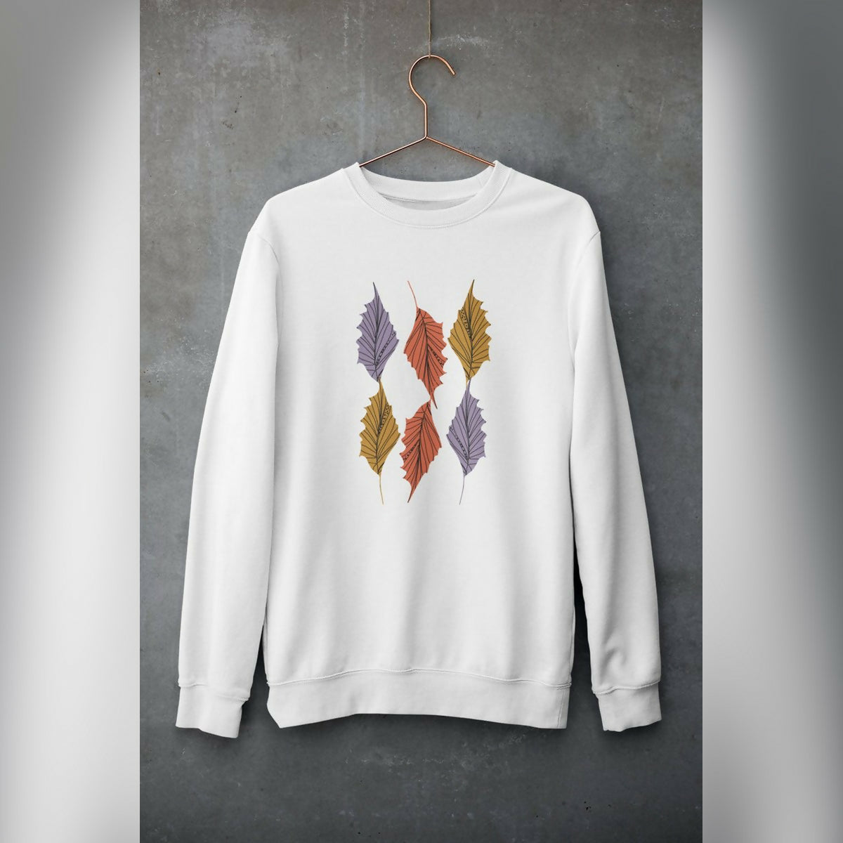 Khanani's Vintage fall style art printed pullover long sleeves sweatshirts for women - ValueBox