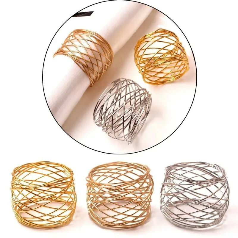 Napkin-Holder-Rings-Wire-Mesh-Golden-Apricot-2072