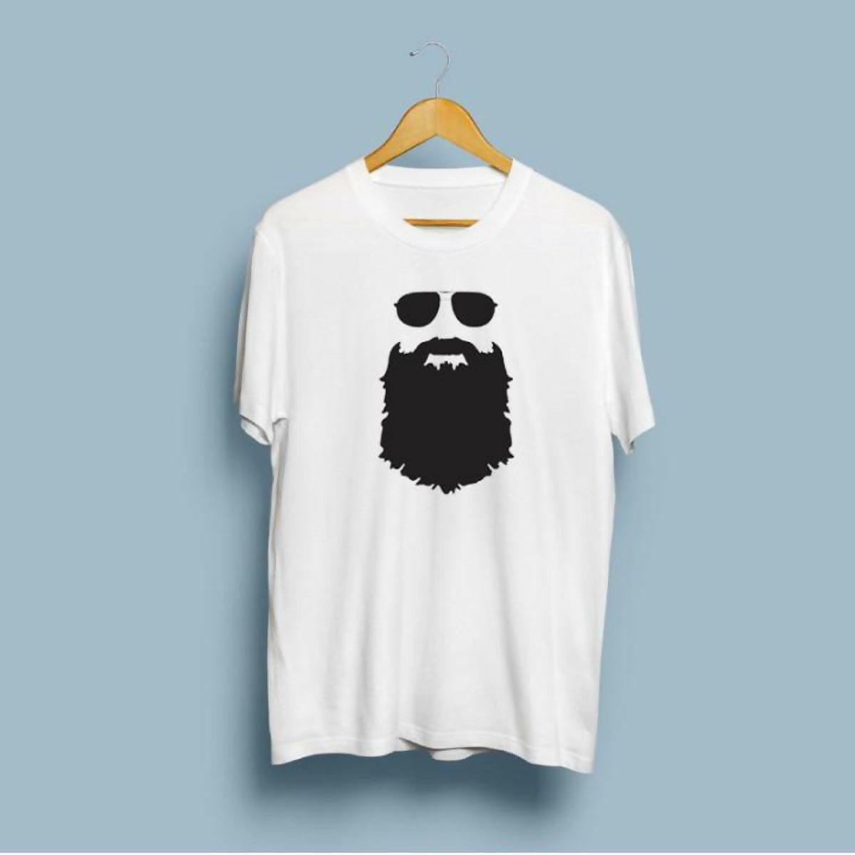 Khanani's Jersey T-Shirt Man Beard Hair Hair Beard Gift Idea Road to Happiness - ValueBox