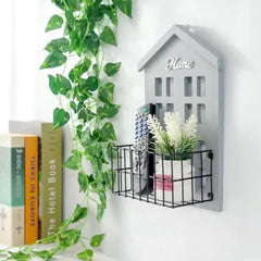 Wooden Shelves with Iron Stand (Water Proof)