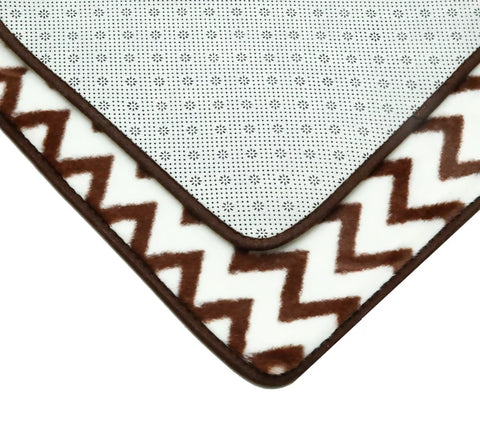 3-PCs-Anti-Skid-Commode-Mat-Set-Brown-Geometric-Apricot-5348