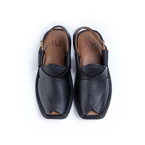 Peshawari-Chappals-Black-2