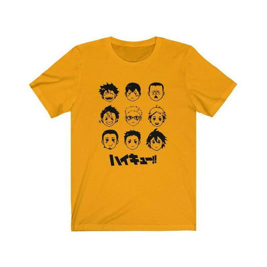 Khanani's Anime T-Shirt, Japanese T-Shirt, Haikyuu faces printed men shirts - ValueBox