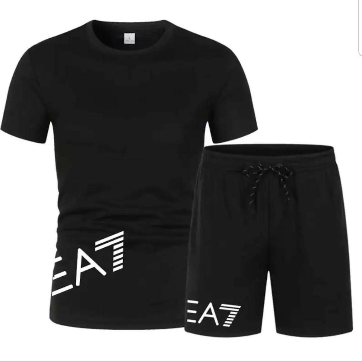 Khanani's EA7 Graphic printed Tshirt with Shorts for men - ValueBox