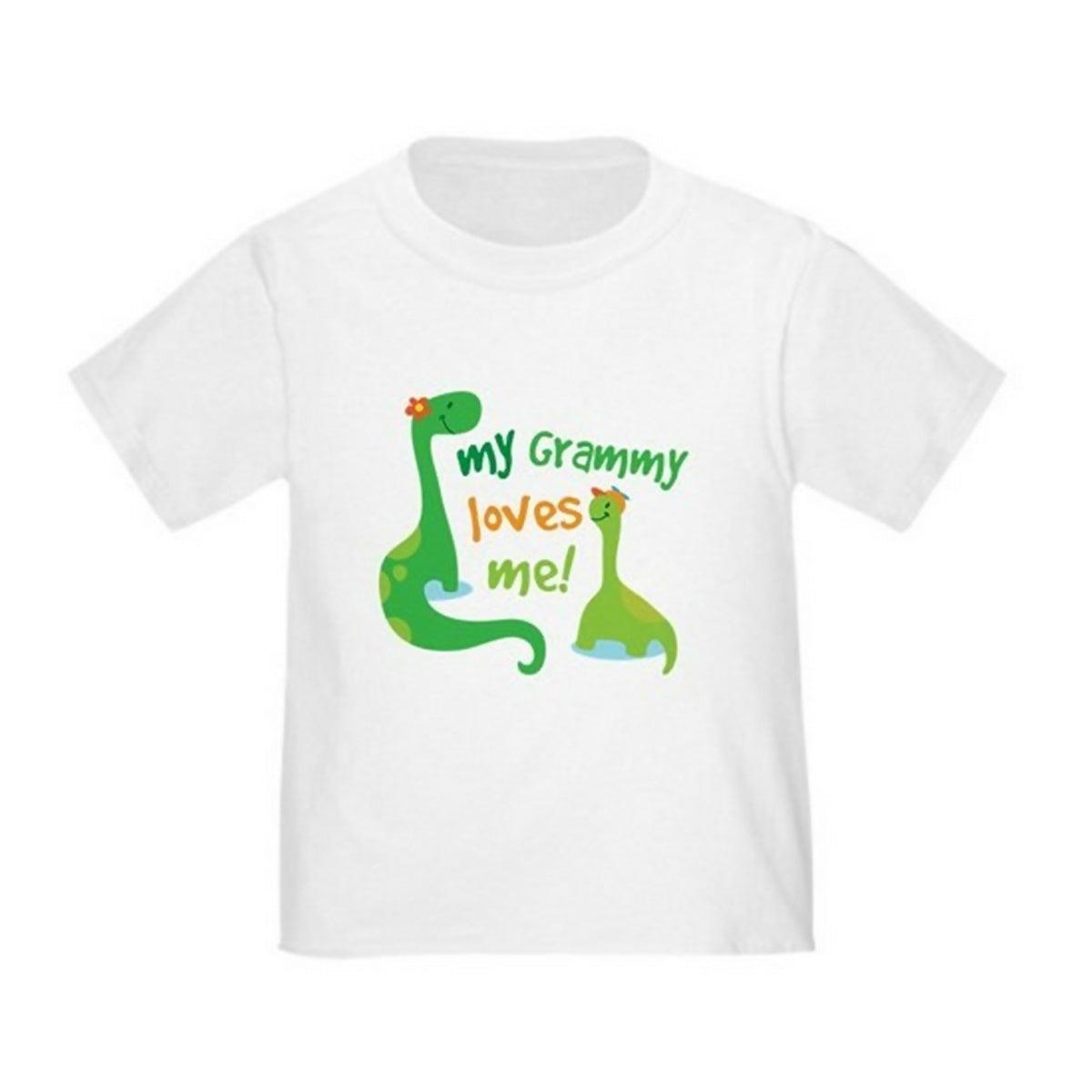 KHANANIS My Grammy Loves Me Dinosaur Toddler T-Shirt - ValueBox