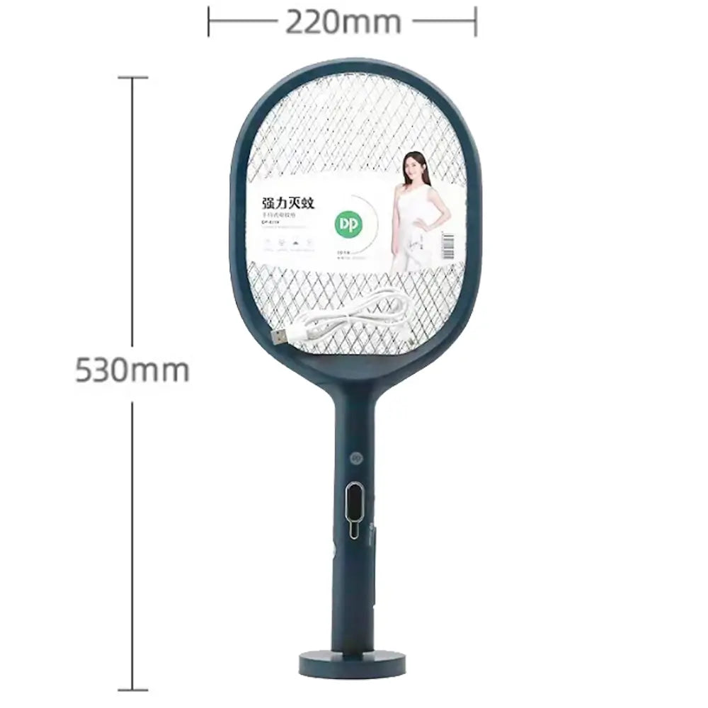 DP Rechargeable 2 in 1 Insect/Mosquito Killer Racket DP834، Summer Mosquito Trap Racket Anti Insect Bug Zapper USB 