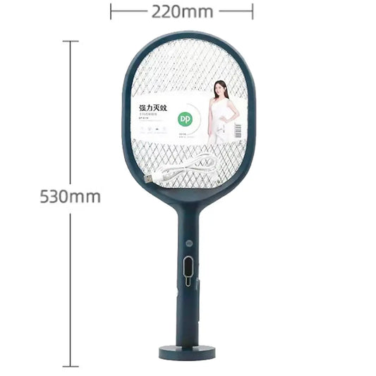 DP Rechargeable 2 in 1 Insect/Mosquito Killer Racket DP834، Summer Mosquito Trap Racket Anti Insect Bug Zapper USB 