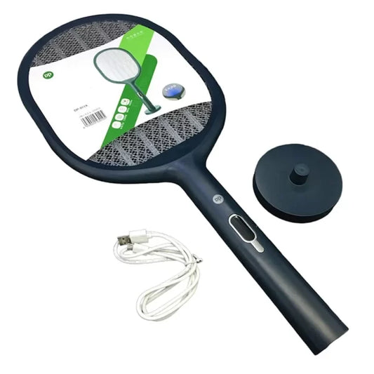 DP Rechargeable 2 in 1 Insect/Mosquito Killer Racket DP834، Summer Mosquito Trap Racket Anti Insect Bug Zapper USB 