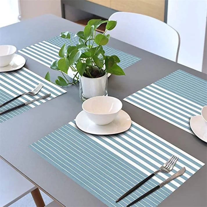 PVC-Table-Place-Mats-Green-Lines-Apricot-4479