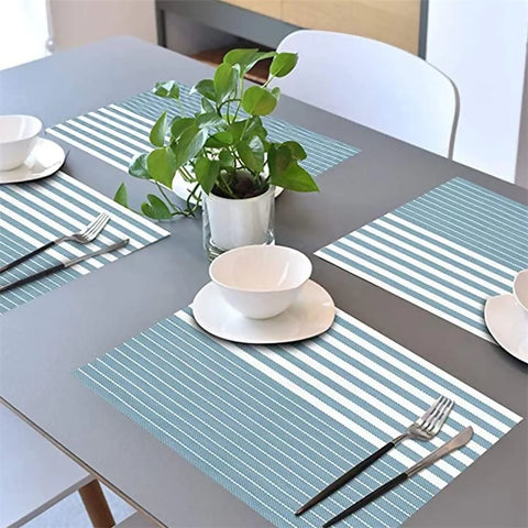 PVC-Table-Place-Mats-Green-Lines-Apricot-4479