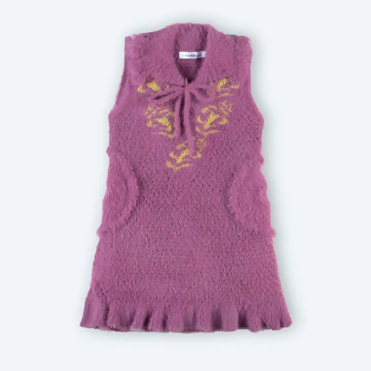 Purple Knit Dress up