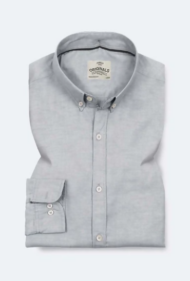 Shining Silver Oxford Shirt