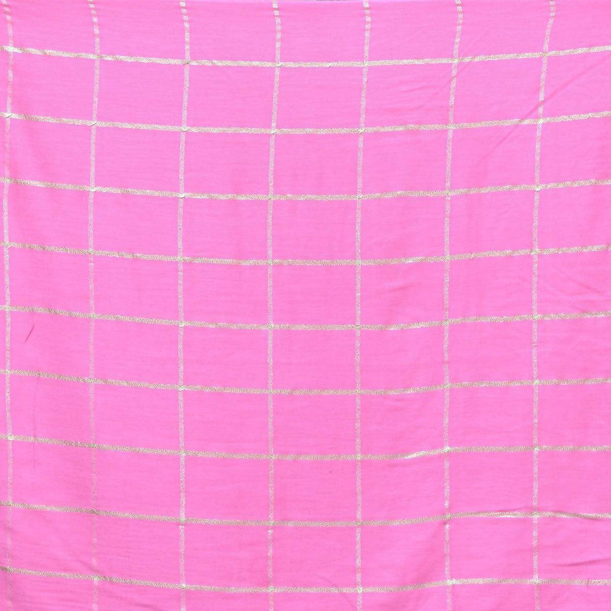 Gold foil Pink Lawn Scarf - ValueBox