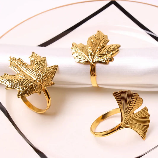 Napkin-Holder-Rings-Golden-Mepal-Leaf-Apricot-2972