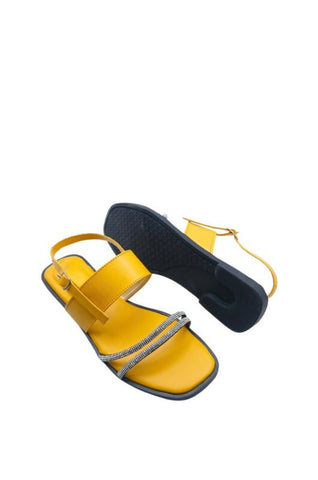 Designer Sandal’s For Girl’s (Yellow)